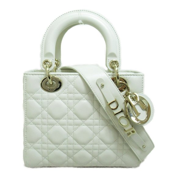 Dior Handbags - Dior Lady Dior Shoulder Bag White Lambskin [sheep leather] M105380LAV